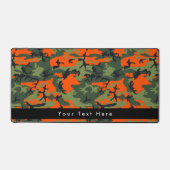 オレンジと緑の迷彩、軍隊、陸軍 デスクマット (正面)