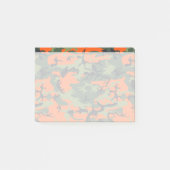 オレンジと緑の迷彩、軍隊、陸軍 ポストイット (正面)