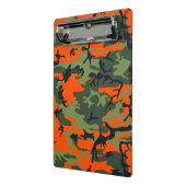 オレンジと緑の迷彩、軍隊、陸軍 ミニクリップボード (アングル2)