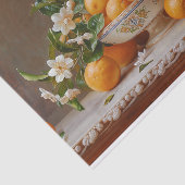 オレンジと花がまだ絵画生きるの切り離し 薄葉紙 (詳細)