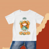 オレンジと花のプリンセス ベビーTシャツ