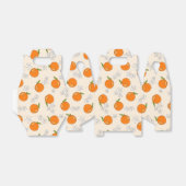 オレンジと花柄 フェイバーボックス (折り畳みなし)