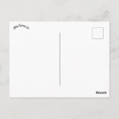 オレンジと茶色のスパイラルとフローラ曼荼羅 ポストカード (裏面)