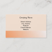 オレンジと茶色のフルーツカップケーキ 名刺 (裏面)