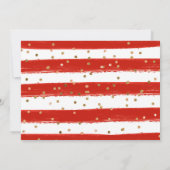 オレンジと茶色の秋結婚の花 セーブザデート (裏面)