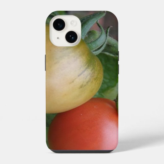 オレンジと赤いトマト iPhoneケース (裏面)