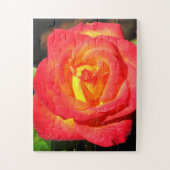 オレンジと赤が近くで上がった ジグソーパズル (縦)