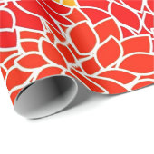 オレンジと赤のダグラス ラッピングペーパー (ロールコーナー)