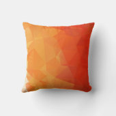 オレンジと赤のモダン抽象芸術幾何学的 クッション (裏面)