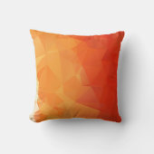 オレンジと赤のモダン抽象芸術幾何学的 クッション (正面)