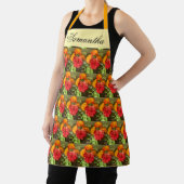 オレンジと赤の花園 エプロン (インサイチュ)