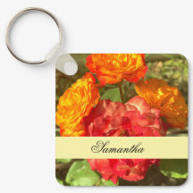 オレンジと赤の花園