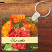 オレンジと赤の花園 キーホルダー (裏面)