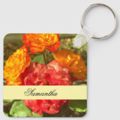 オレンジと赤の花園 キーホルダー (裏面)