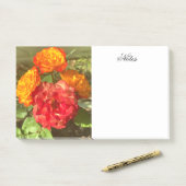 オレンジと赤の花園 ポストイット (デスク)