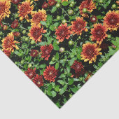 オレンジと赤の花 薄葉紙 (詳細)