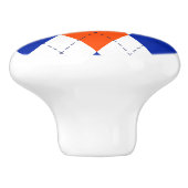 オレンジと青のダイヤモンドアーガイル セラミックノブ (側面)