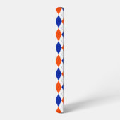 オレンジと青のダイヤモンドアーガイル SAMSUNG GALAXYケース (左側面)