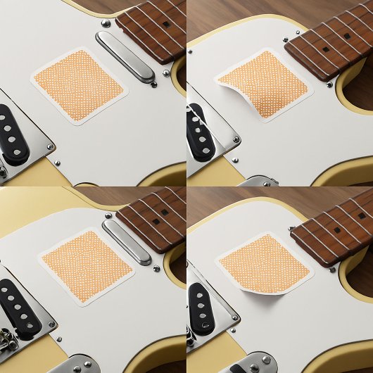 オレンジと青の幾何学的ダイヤモンドパターン壁紙 シール