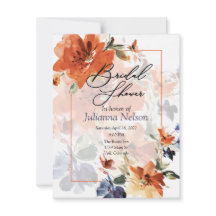 オレンジと青の水色秋フローラ