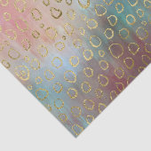 オレンジと青の色相の金ゴールド円が分離する 薄葉紙 (詳細)