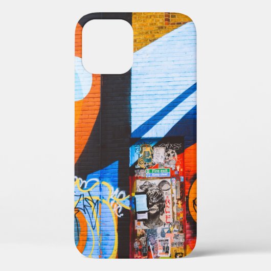 オレンジと青の落書き Case-Mate iPhoneケース (裏面)