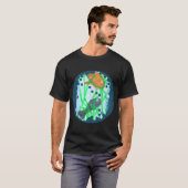 オレンジと青の魚 Tシャツ (正面フル)