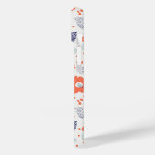 オレンジと青モダンの花模様 Case-Mate iPhoneケース (裏面 / 左)