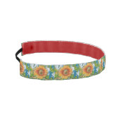 オレンジと黄色のひまわり黄色絵画の花 アスレチックヘッドバンド (左)