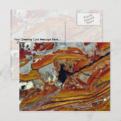 オレンジと黄色のジャスパーの写真 ポストカード (正面/裏面)