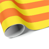 オレンジと黄色のストライプデザイン ラッピングペーパー (ロールコーナー)