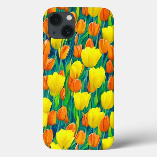 オレンジと黄色のチューリップ畑 Case-Mate iPhoneケース (裏面)