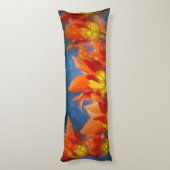 オレンジと黄色のチューリップ ボディピロー (裏面 (縦))