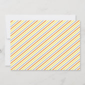 オレンジと黄色のハロウィン 誕生日お知らせ 招待状 (裏面)