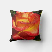 オレンジと黄色のバラ クッション (裏面)