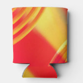 オレンジと黄色のパターンのクーラーボックス 缶クーラー (裏面)