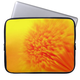 オレンジと黄色のパターンのラップトップスリーブ ラップトップスリーブ
