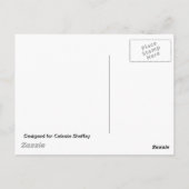 オレンジと黄色のフローラ曼荼羅 ポストカード (裏面)