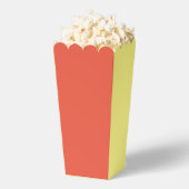 オレンジと黄色のポップコーン フェイバーボックス (はじけた状態)