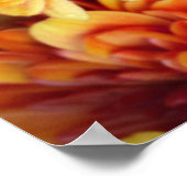 オレンジと黄色のミーム ポスター (角)