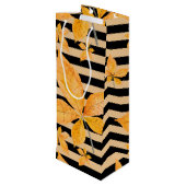 オレンジと黄色の紅葉 ワインギフトバッグ (裏面アングル)
