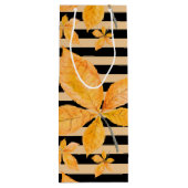 オレンジと黄色の紅葉 ワインギフトバッグ (裏面)