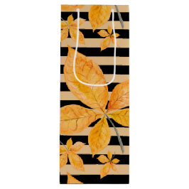 オレンジと黄色の紅葉 ワインギフトバッグ