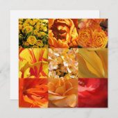 オレンジと黄色の花 (正面/裏面)