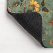 オレンジと黄色の花 マウスパッド (コーナー)