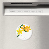 オレンジと黄色の花 マグネット (インサイチュ (食洗機))