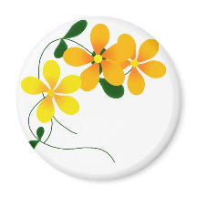 オレンジと黄色の花