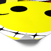 オレンジと黄色の顔コラージポスター ポスター (角)