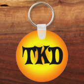 オレンジと黄色のTKDキーチェーン キーホルダー (正面)