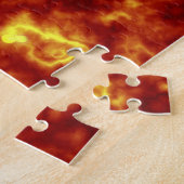 オレンジと黄色 ジグソーパズル (側面)